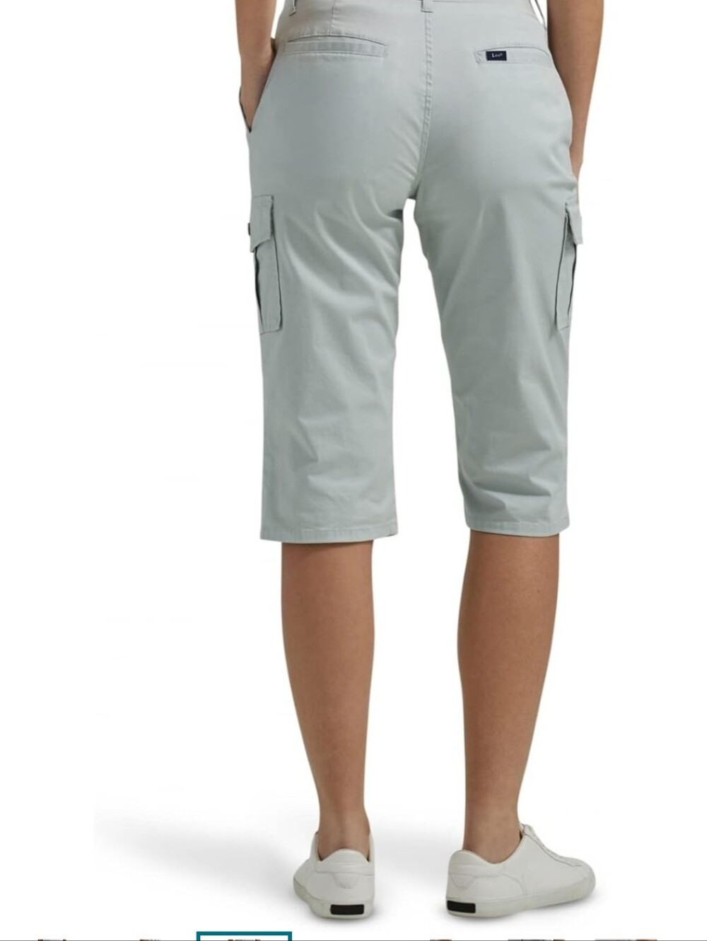 Lee Skimmer Pants in Summer Haze (Light Gray) NWT 22W - Picture 3 of 10